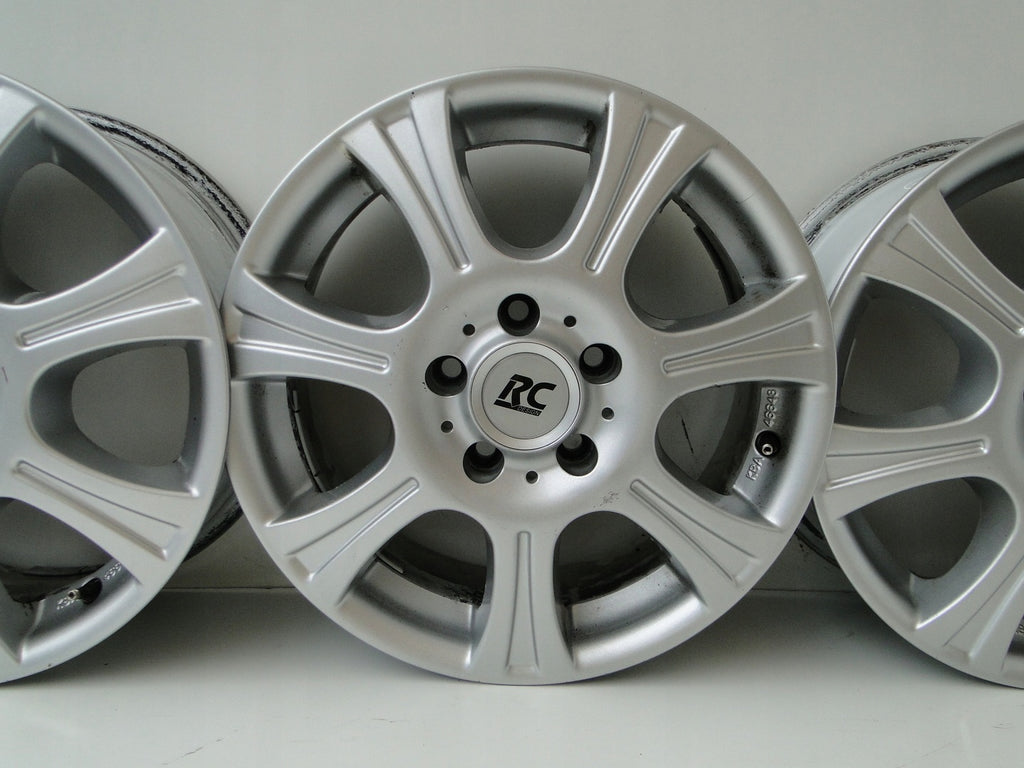 4x Alufelge 16 Zoll 6.5" 5x112 50ET Silber Mercedes-Benz Rim Wheel