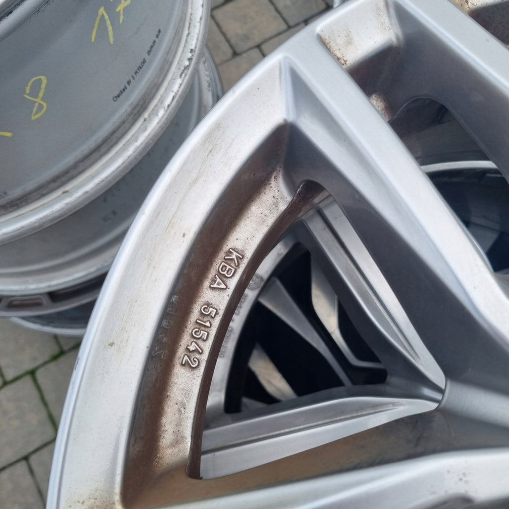 1x Alufelge 16 Zoll 6.5" 5x112 50ET Glanz Silber IKE656 Audi Rim Wheel FEL8435309102pp