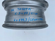 Load image into Gallery viewer, 1x Alufelge 17 Zoll 6.5" 6x139.7 15ET 20031906592W Toyota Rim Wheel FEL7479176712qh