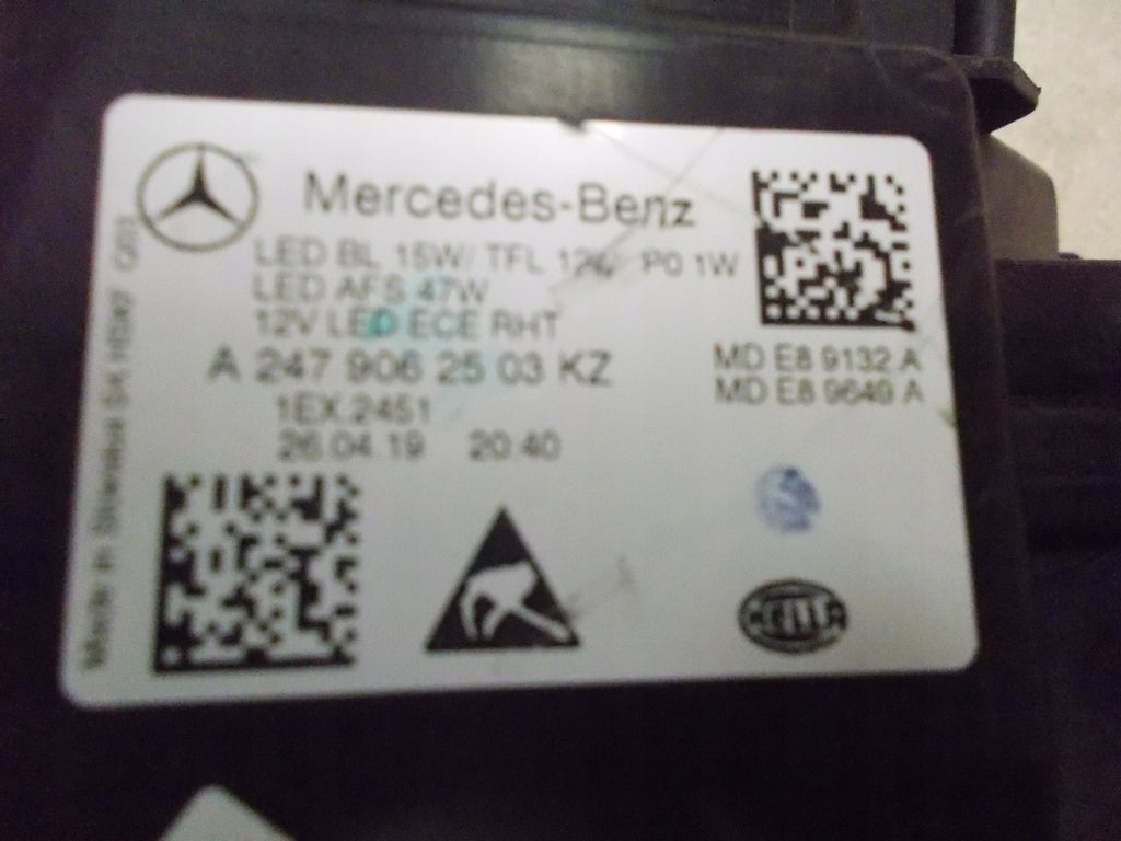 Frontscheinwerfer Mercedes-Benz W247 A2479062503 LED Links Headlight