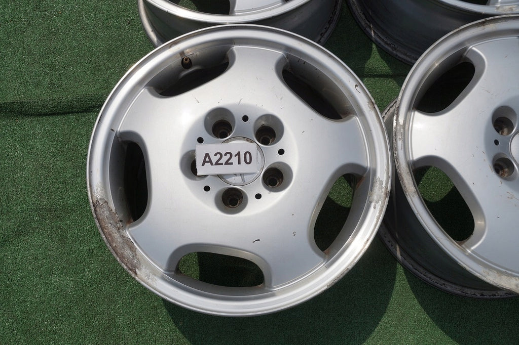 4x Alufelge 16 Zoll 7.5" 5x112 41ET Matt Silber 2104010402 Mercedes-Benz W210 FEL7812183812jj