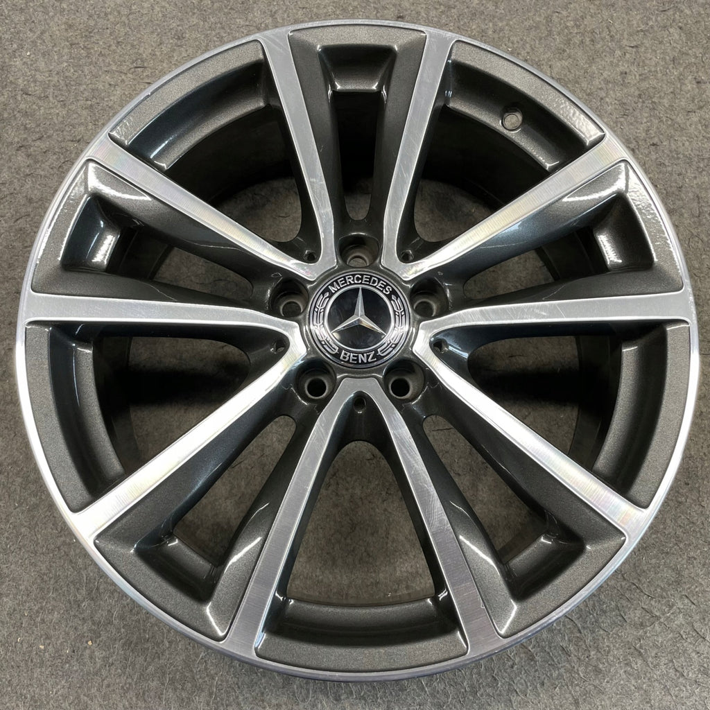 4x Alufelge 18 Zoll 7.5" 5x112 52ET Glanz Schwarz A2464010800 Mercedes-Benz FEL4798159264bi