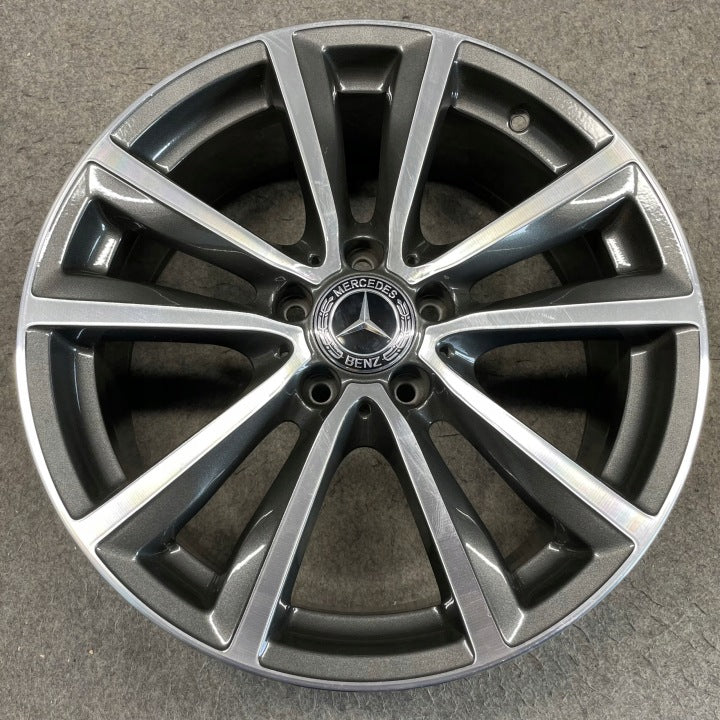 4x Alufelge 18 Zoll 7.5" 5x112 52ET Glanz Schwarz A2464010800 Mercedes-Benz FEL4798159264bi