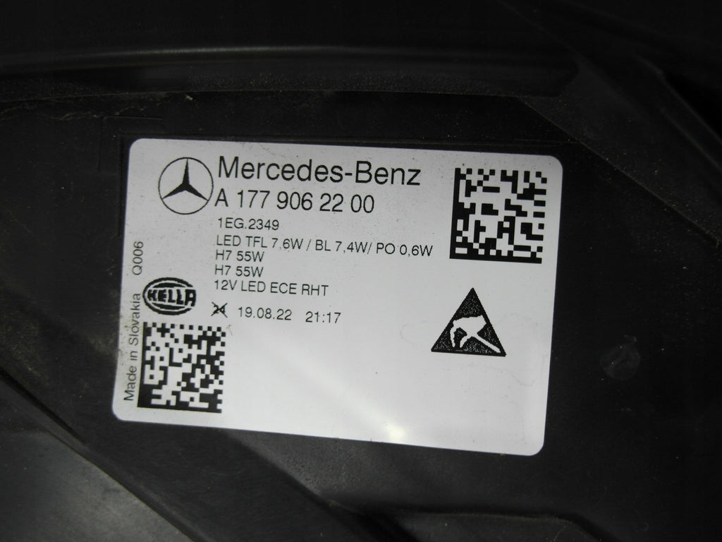 Frontscheinwerfer Mercedes-Benz 1514952-00-D Rechts Scheinwerfer Headlight SCH1989132883gu