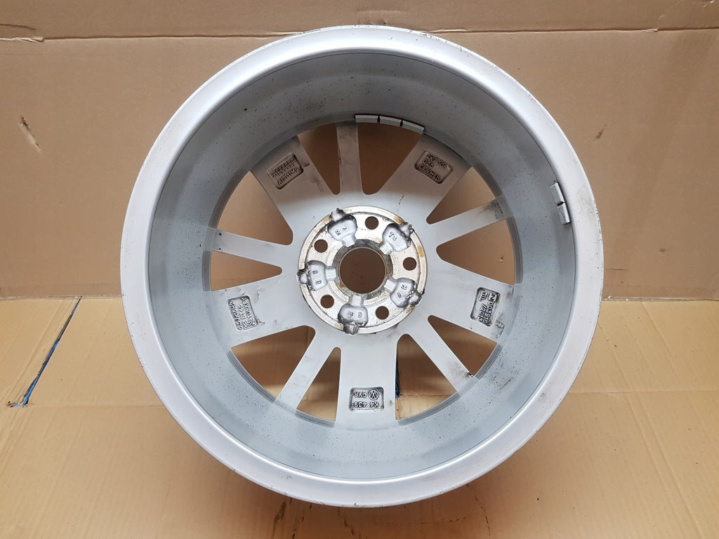 1x Alufelge 16 Zoll 6.5" 5x112 48ET Glanz Silber 2K7601025 VW Caddy Rim Wheel FEL5046598303zr