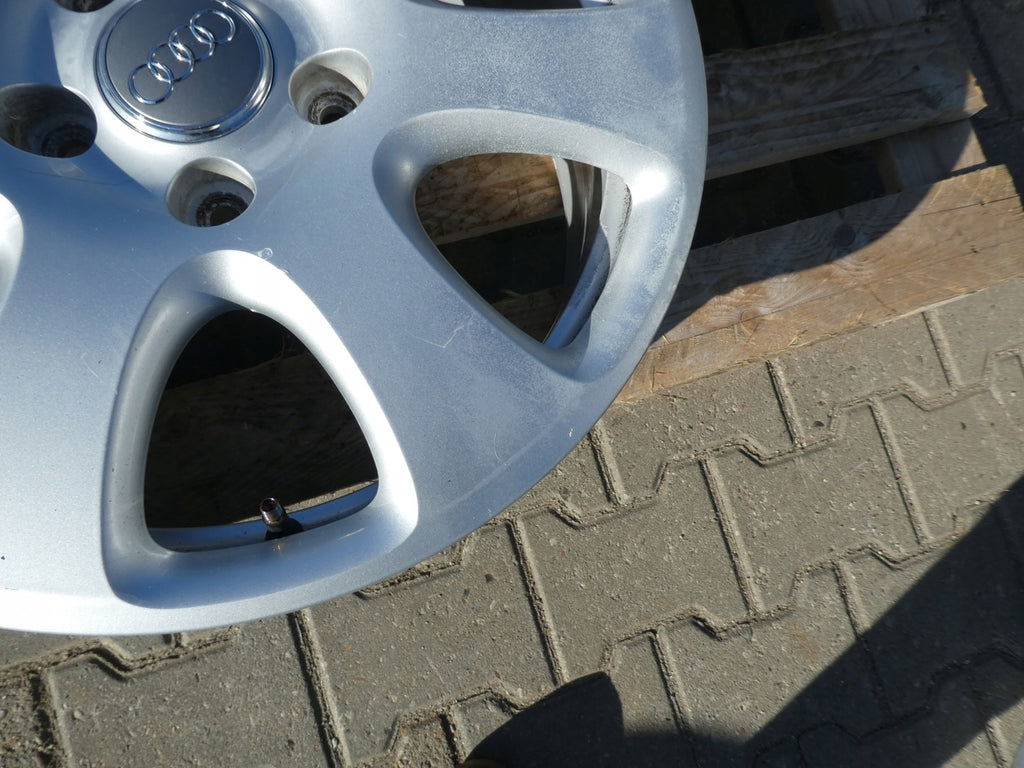 4x Alufelge 18 Zoll 7.5" 5x130 53ET Glanz Silber 4L0601025 Audi Rim Wheel