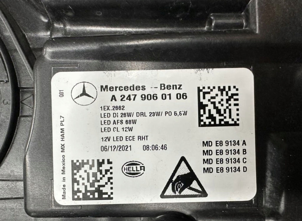 Frontscheinwerfer Mercedes-Benz Glb X247 A2479060106 Full LED Links Headlight SCH5386505595ni