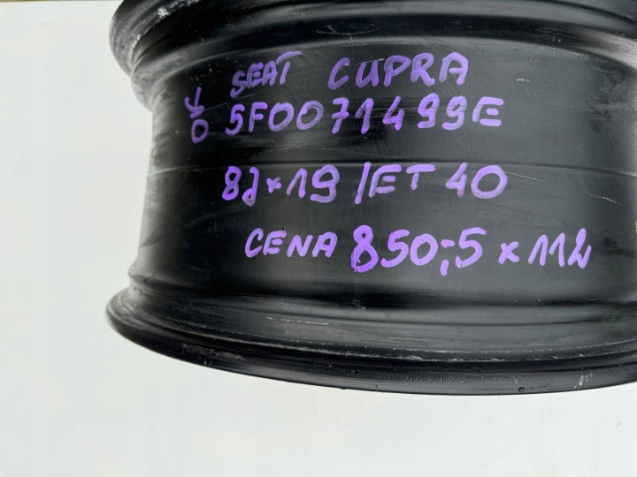 1x Alufelge 19 Zoll 8.0" 5x112 40ET 5F0071499E Cupra Rim Wheel FEL9762010904up