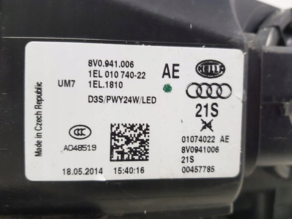 Frontscheinwerfer Audi A3 8V0941006 8V0941044AD Xenon Rechts Headlight SCH8121428074fu