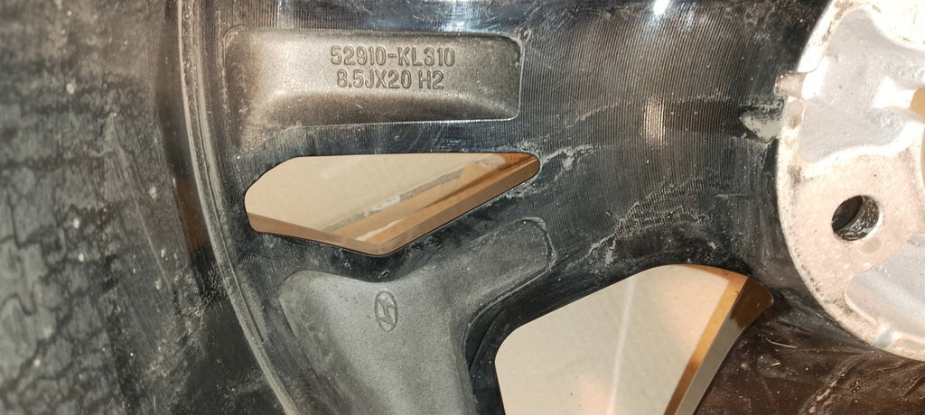 1x Alufelge 20 Zoll 8.5" 5x114.3 53 5ET Glanz Schwarz 52910-KL310 Hyundai Ioniq FEL7020998289kr