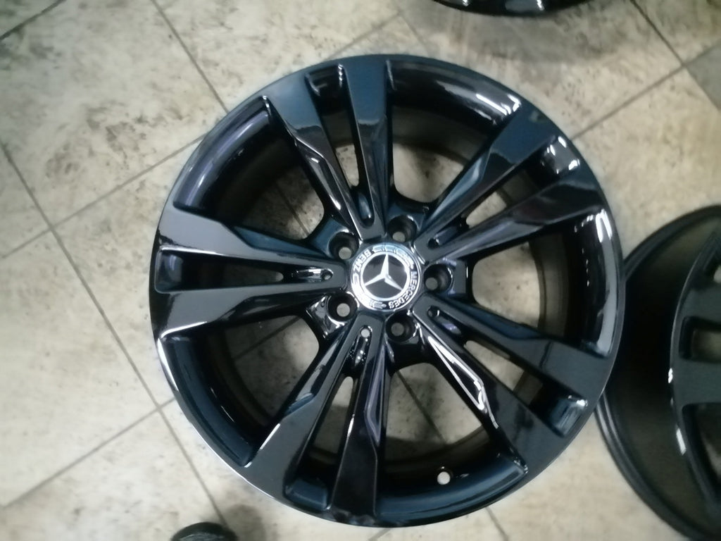 4x Alufelge 18 Zoll 7.5" 5x112 44ET Schwarz A2054012802 Mercedes-Benz Rim Wheel