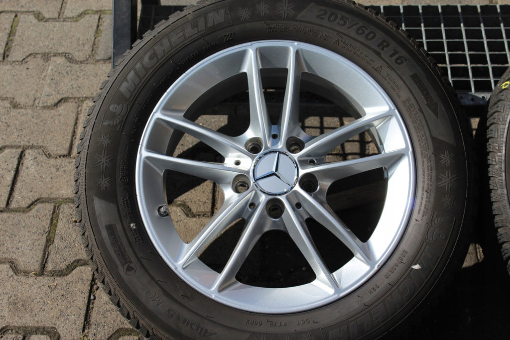 4x Alufelge 16 Zoll 6.5" 5x112 44ET Glanz Silber A1774010100 Mercedes-Benz W177 FEL5314518999mm
