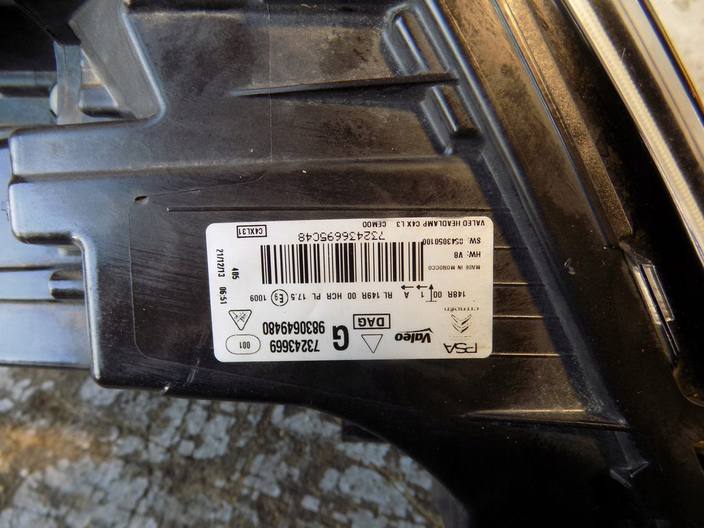 Frontscheinwerfer Citroën C4 III 9830649480 Full LED Links Headlight SCH9229684757mw