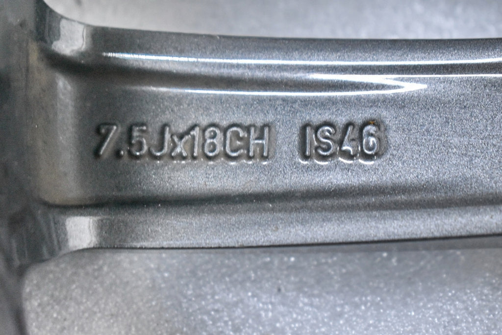 1x Alufelge 18 Zoll 7.5" 5x108 46ET Glanz Silber GX7M-1007-DB Jaguar Xe Xf Mg