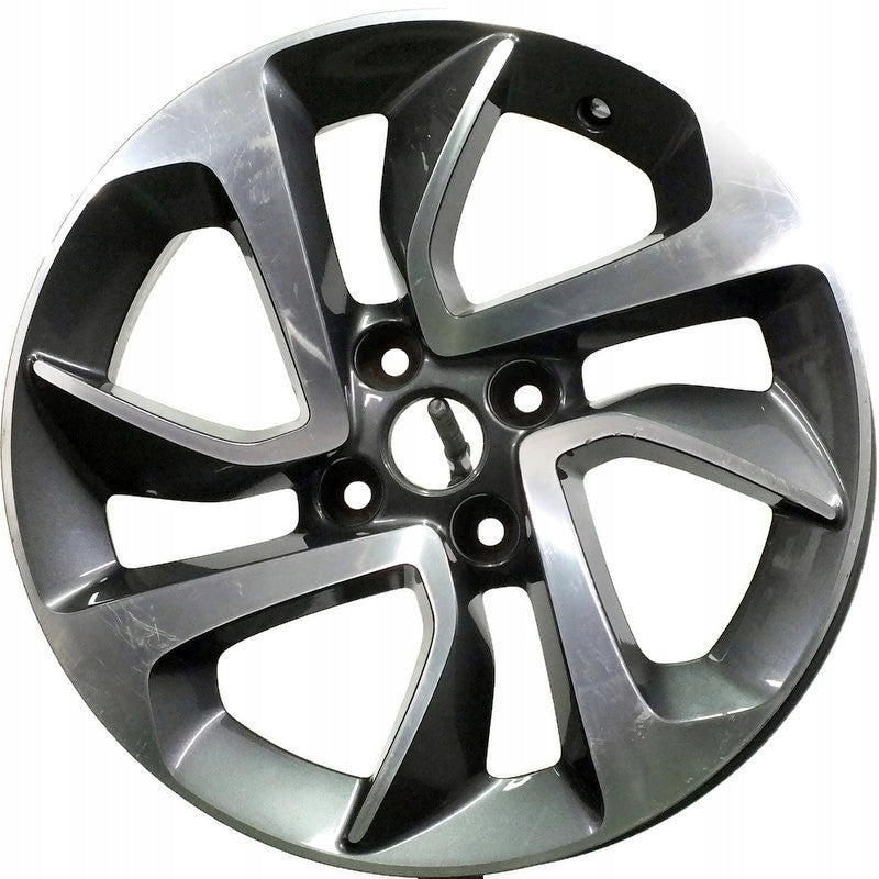 1x Alufelge 16 Zoll 6.5" 4x100 40ET Glanz Grau OP078 Opel Rim Wheel