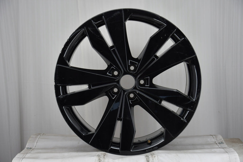 1x Alufelge 20 Zoll 10.0" 5x112 58ET Glanz Schwarz 1T3071490A VW Rim Wheel FEL2260099430hi