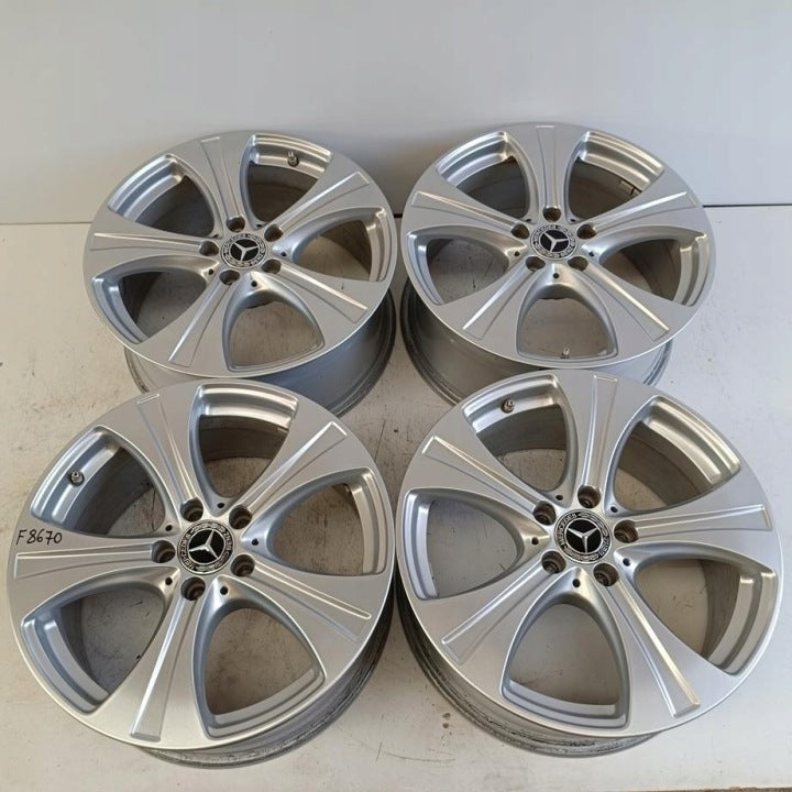 4x Alufelge 18 Zoll 8.0" 5x112 38ET Glanz Silber A2534010800 Mercedes-Benz Glc FEL3718055705nk