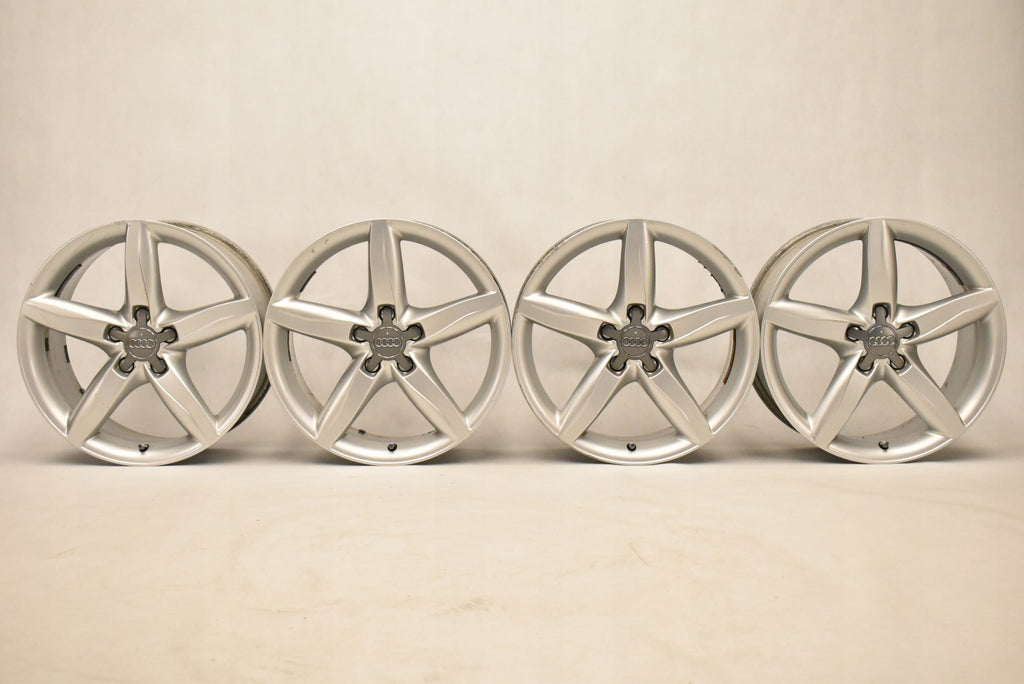 4x Alufelge 18 Zoll 8.0" 5x112 47ET Glanz Silber 8K0601025D Audi A4 B8 Rim Wheel FEL1621223019rw
