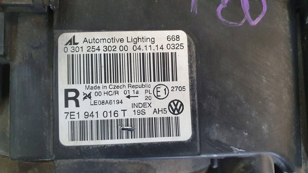 Frontscheinwerfer VW Transporter 7E1941016T Rechts Scheinwerfer Headlight