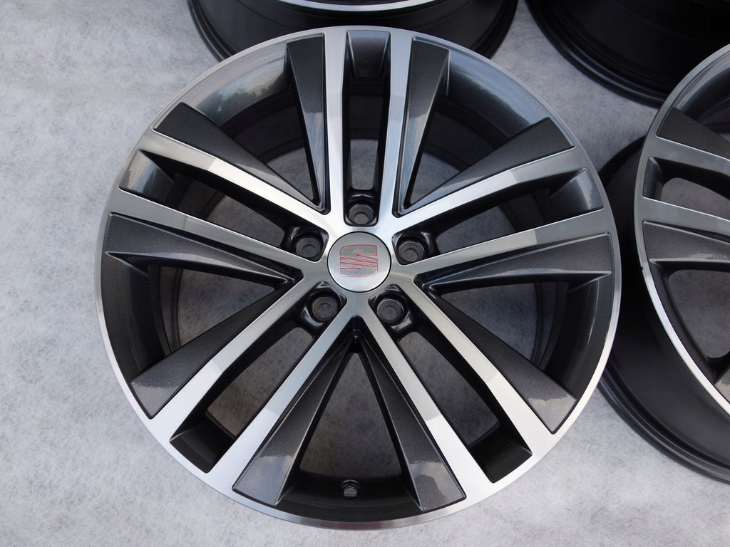 4x Alufelge 18 Zoll 7.5" 5x112 35ET Glanz Graphit 7N0601025F Mg Alhambra