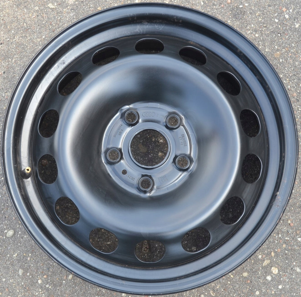 1x Alufelge 16 Zoll 6.5" 5x112 43ET Glanz Schwarz 8V0601027 Audi Rim Wheel