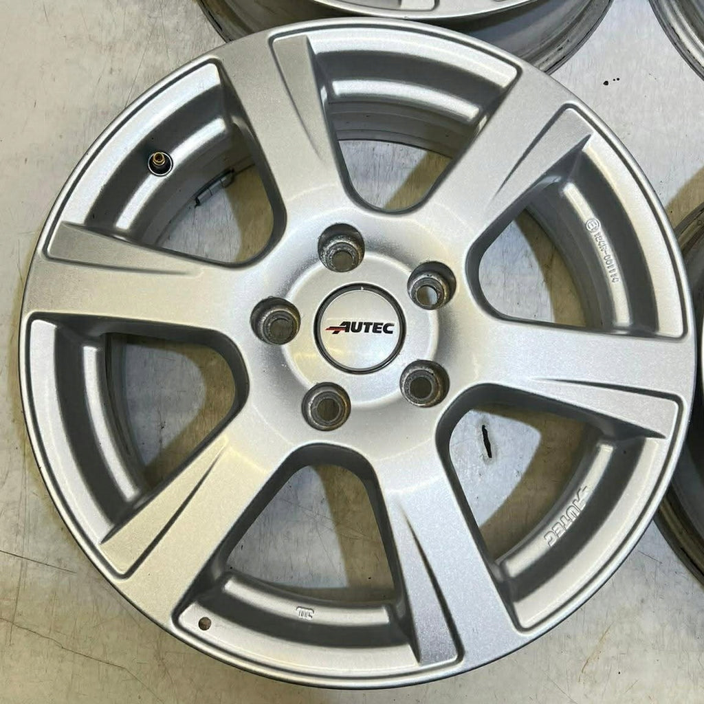 4x Alufelge 16 Zoll 6.5" 5x112 46ET Glanz Silber Rim Wheel FEL4122994280dj