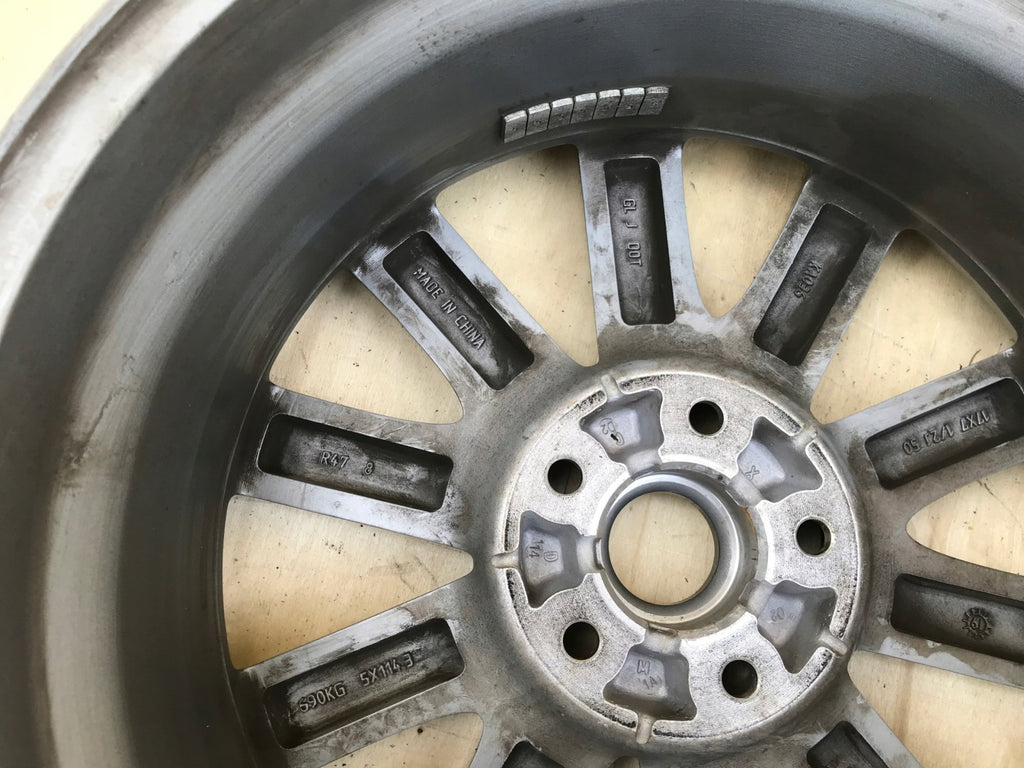1x Alufelge 17 Zoll 7.5" 5x114.3 50ET Glanz Grau 9965167570 Mazda Rim Wheel FEL2085238005ke