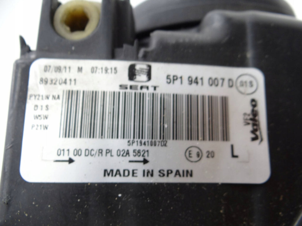 Frontscheinwerfer Seat Altea 5P1941007D 5P1941007D289320411 Xenon Links SCH5773415701ad