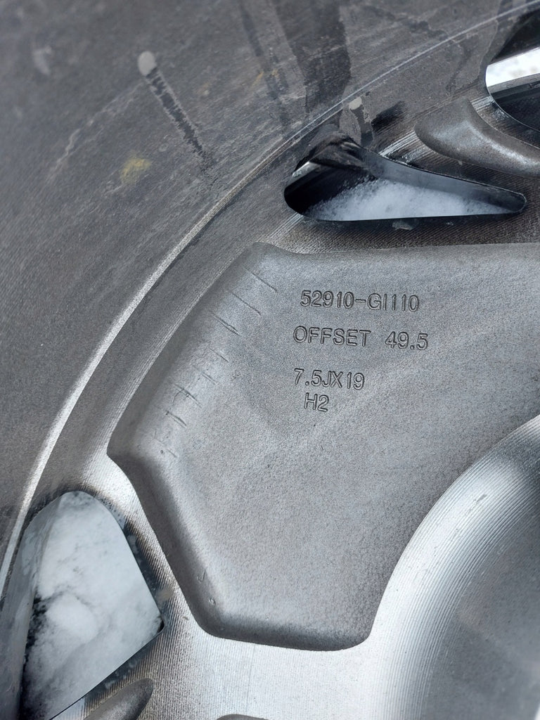 1x Alufelge 19 Zoll 7.5" 5x114.3 49 5ET Glanz Schwarz 52910-G1110 Hyundai Ioniq FEL7530334404yt