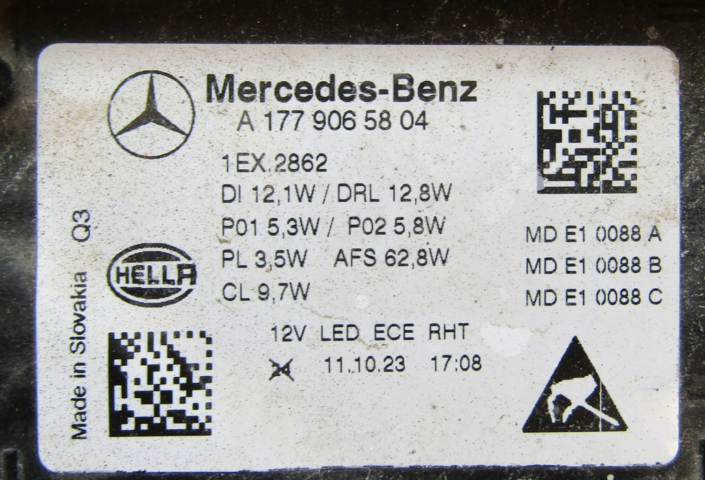 Frontscheinwerfer Mercedes-Benz W177 A1779065804 LED Rechts Headlight SCH9095095617jk