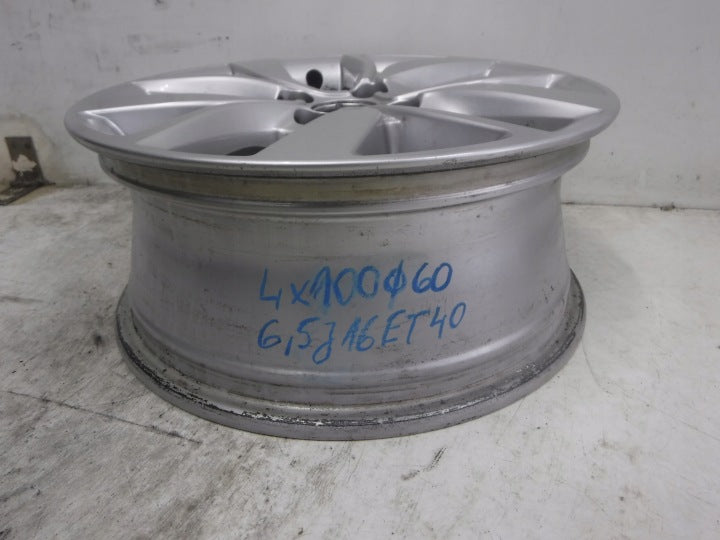 1x Alufelge 16 Zoll 6.5" 4x100 40ET Glanz Silber 40300864R Dacia I Rim Wheel FEL6326999250ic
