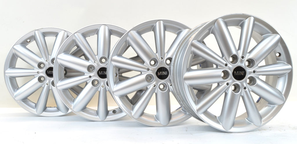 4x Alufelge 16 Zoll 5.5" 5x112 46ET Silber 6855117 BMW 4 Mini Rim Wheel FEL2596045660in