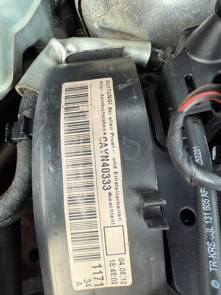 Motor Audi Seat Skoda VW CAYC 1.6 TDI 105PS 77kW 160TKm 2012 Diesel Komplett