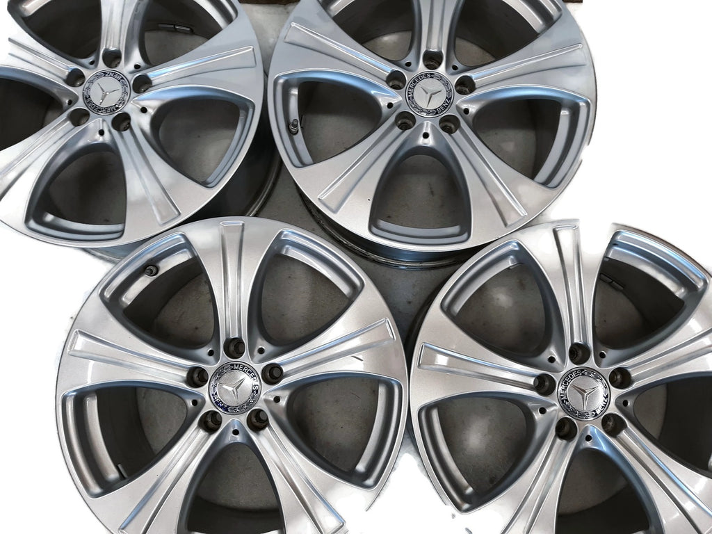 4x Alufelge 18 Zoll 8.0" 5x112 38ET Glanz Silber A2534010800 Mercedes-Benz Glc