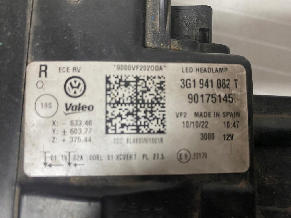 Frontscheinwerfer VW Passat B8 3G1941082T LED Rechts Scheinwerfer Headlight