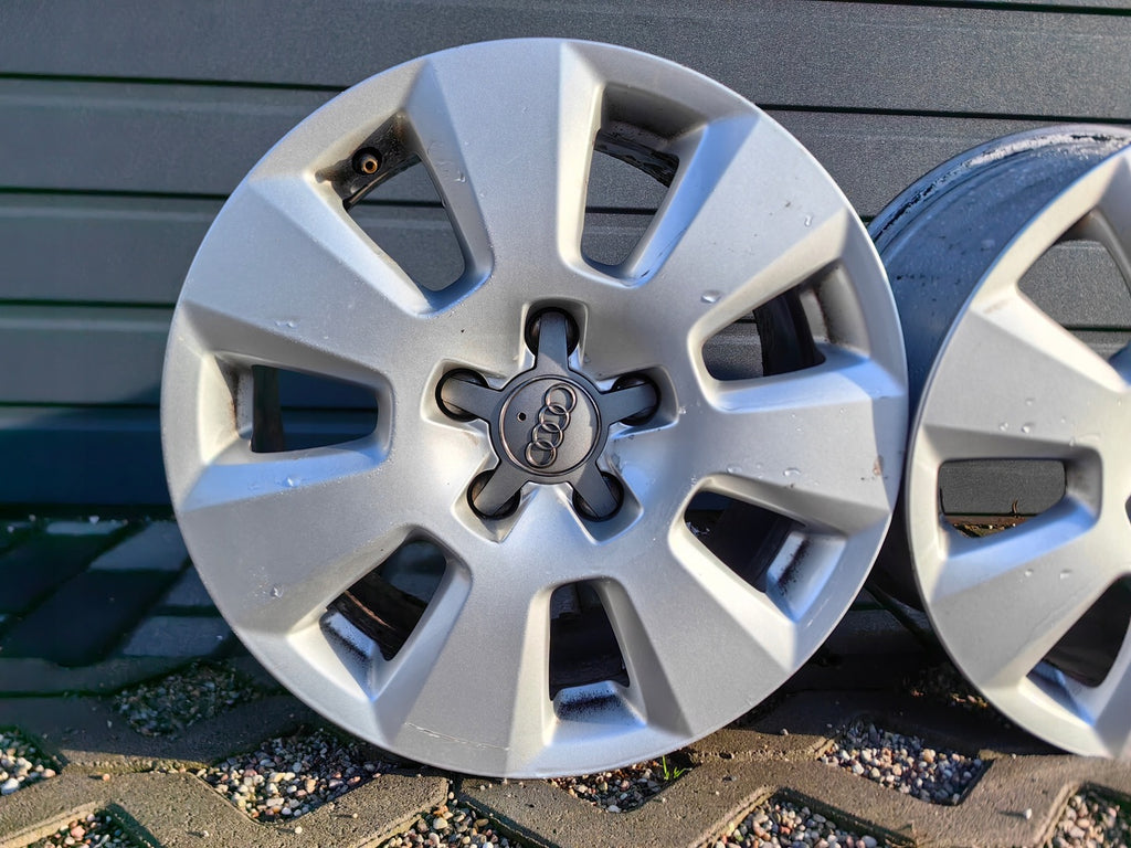 4x Alufelge 16 Zoll 7.5" 5x112 37ET Glanz Silber Audi B7 C7 Rim Wheel