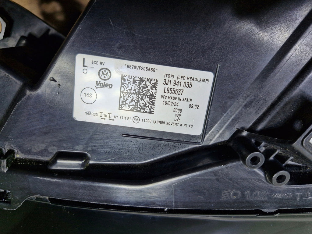 Frontscheinwerfer VW Passat 3J1941035 Links Scheinwerfer Headlight SCH9994980232ts