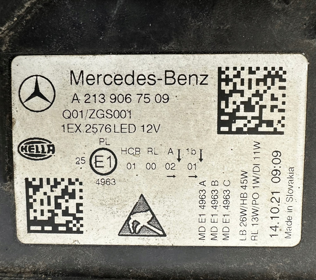 Frontscheinwerfer Mercedes-Benz W213 A2139067509 LED Links Headlight SCH6202406537qx