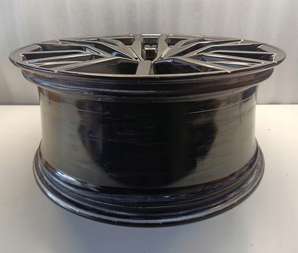 1x Alufelge 22 Zoll 9.5" 5x112 Glanz Schwarz 8090013 BMW X5 Rim Wheel FEL7503217395wl