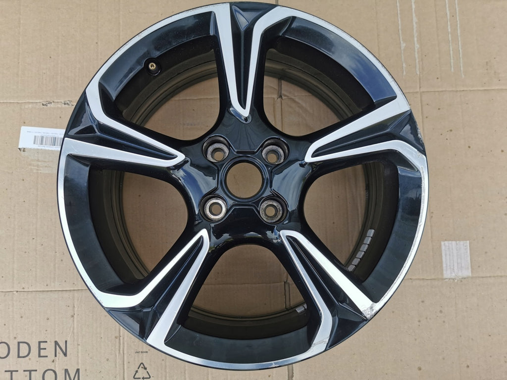 1x Alufelge 17 Zoll 7.0" 4x108 38ET Glanz Schwarz 9332281680 Opel Corsa F FEL9440706088vk
