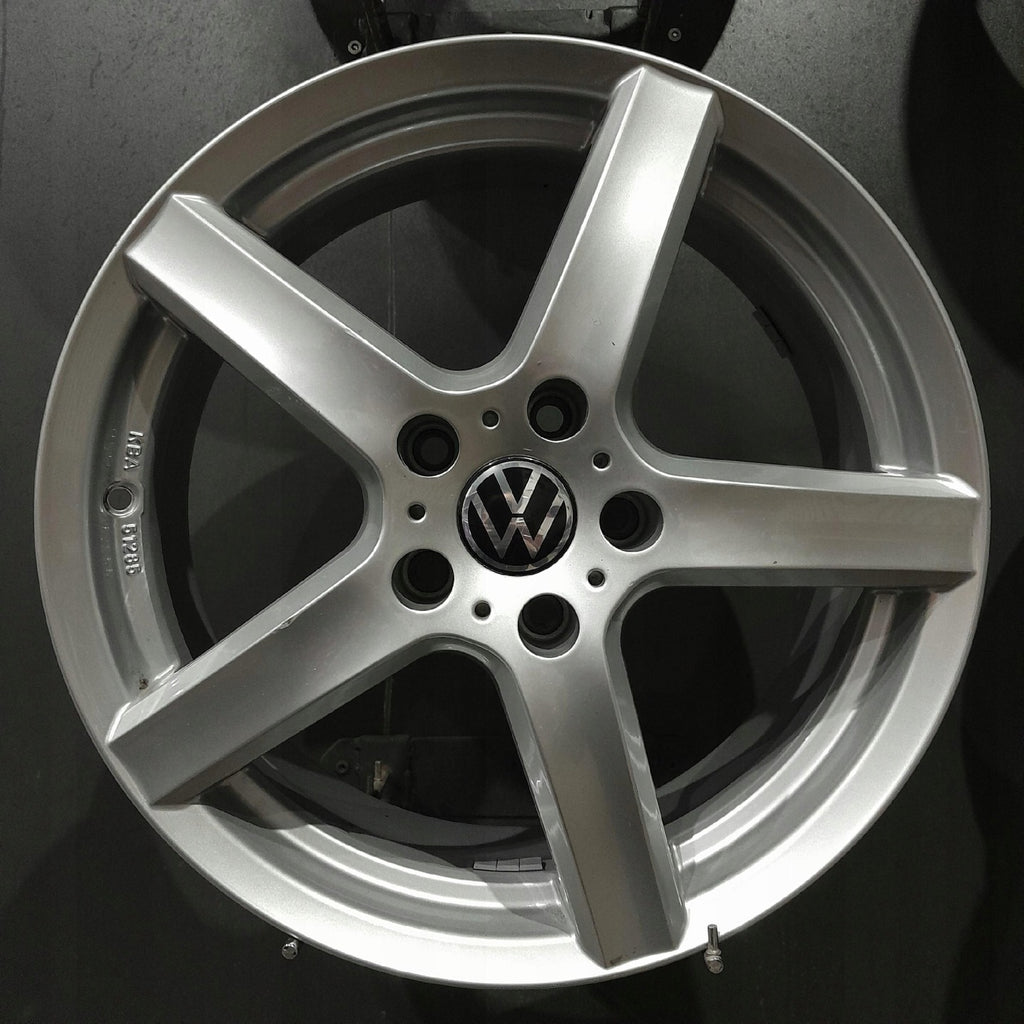 4x Alufelge 17 Zoll 7.0" 5x112 43ET Glanz Silber KBA51285 VW Golf VII I Jetta FEL7133067028qp