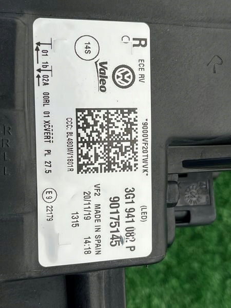 Frontscheinwerfer VW Passat B8 3G1941082P Full LED Rechts Scheinwerfer Headlight SCH4355789526nr