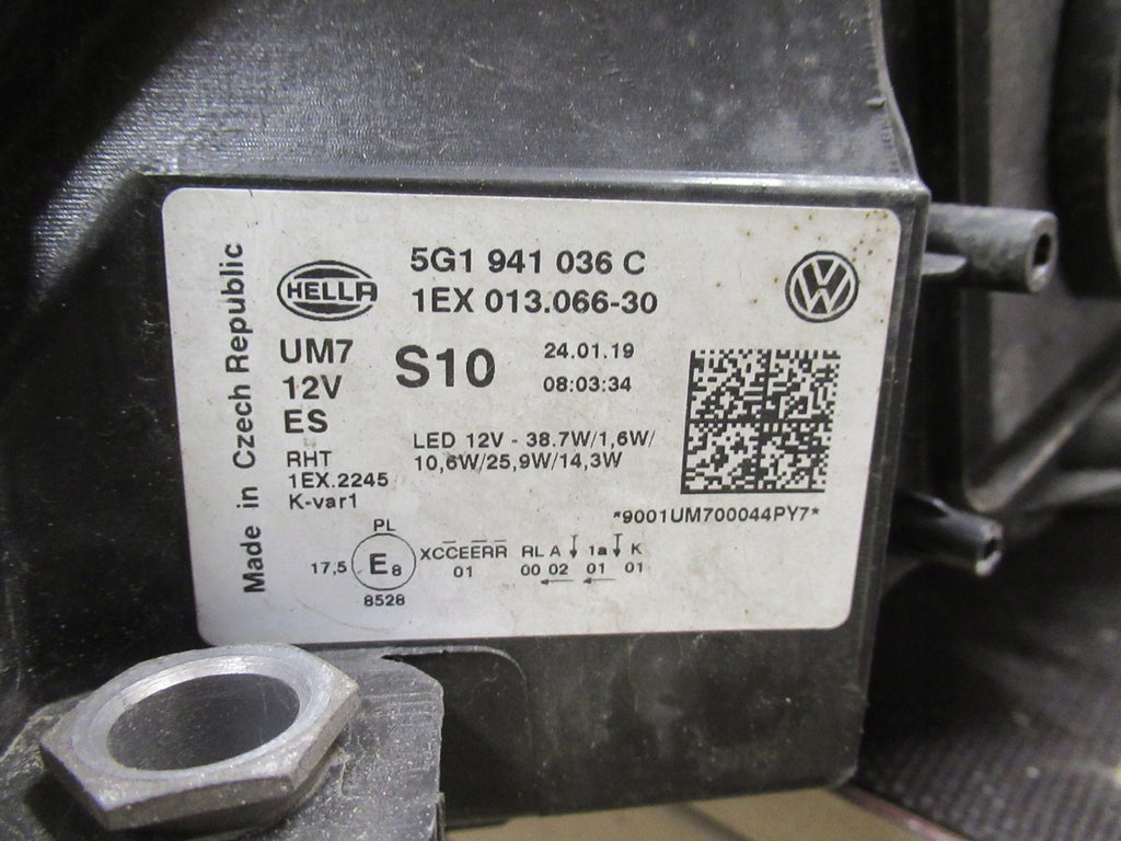 Frontscheinwerfer VW Golf VII 5G1941036C LED Rechts Scheinwerfer Headlight SCH3349860051cl