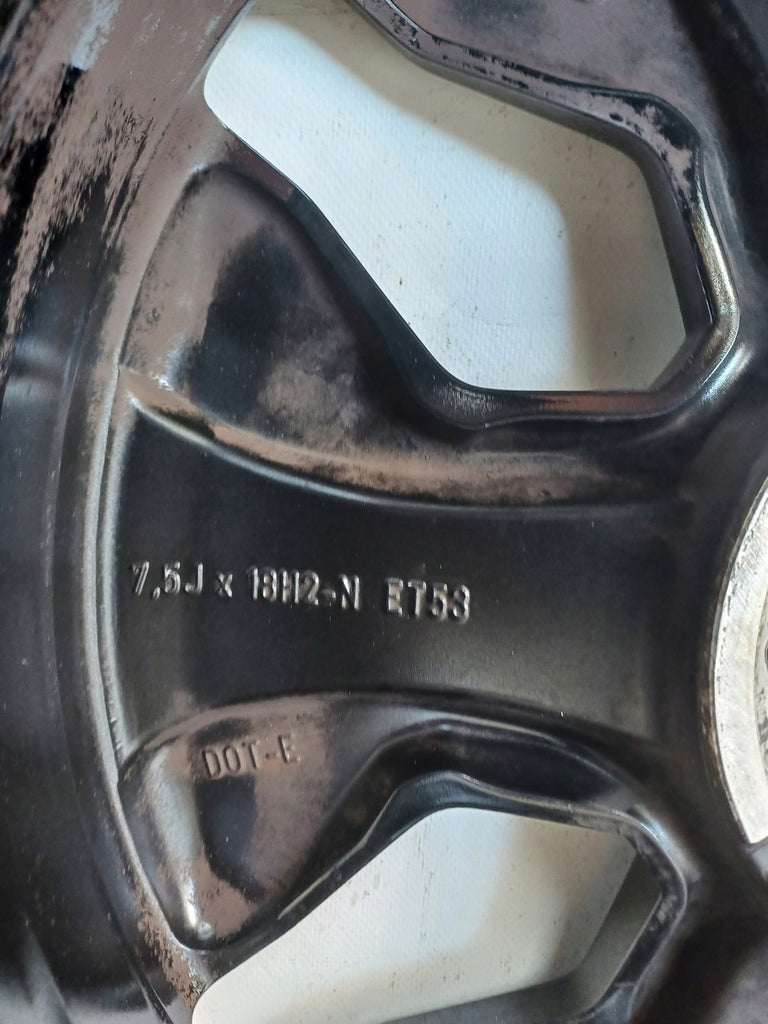 1x Alufelge 18 Zoll 7.5" 5x112 53ET Glanz Schwarz A2474012800 Mercedes-Benz W247