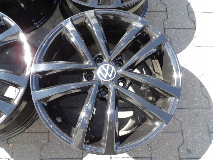 4x Alufelge 17 Zoll 7.5" 5x112 54ET Schwarz Audi I Rim Wheel FEL6824969158fr