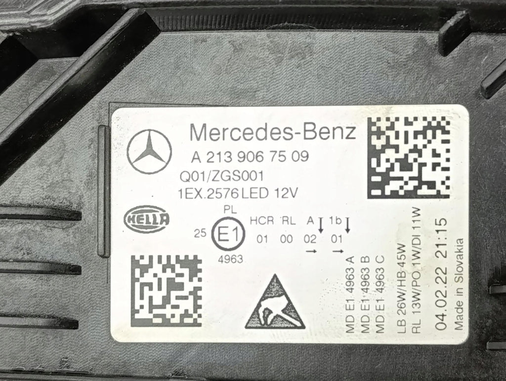 Frontscheinwerfer Mercedes-Benz W213 A2139067509 LED Links Headlight SCH9848643557la