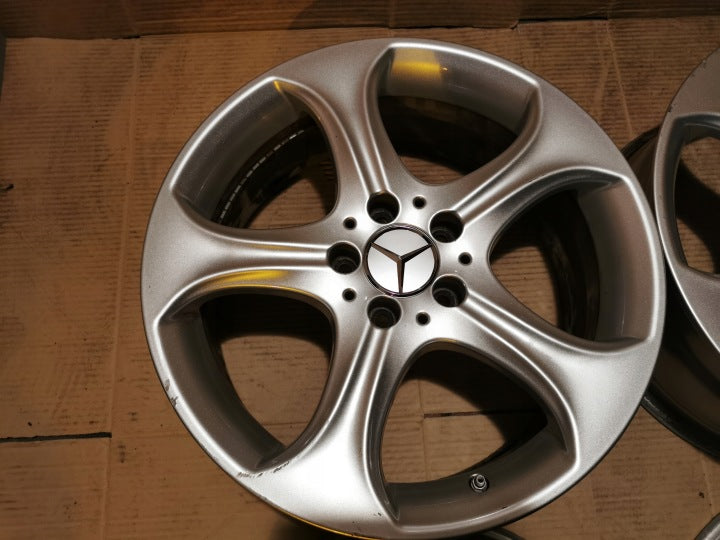 4x Alufelge 18 Zoll 7.5" 5x112 44ET Glanz Silber A2054010600 Mercedes-Benz W205 FEL8209062044lv