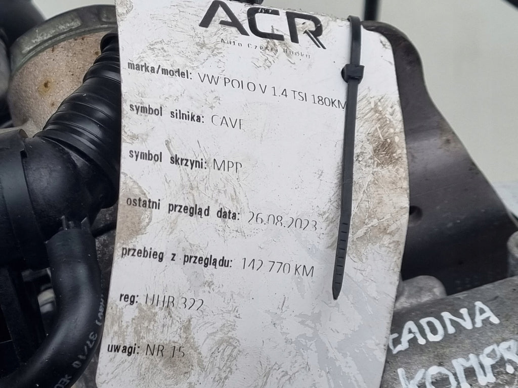 Motor VW Polo CAVE 1.4 TSI 180PS 132kW 142TKm 2009 Benzin Engine Komplett