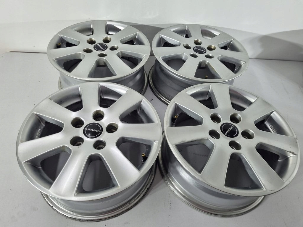 4x Alufelge 16 Zoll 6.5" 5x110 40ET Glanz Silber CVR265 Opel Rim Wheel FEL7420227923yr