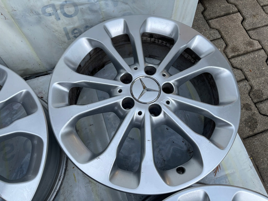 4x Alufelge 17 Zoll 6.5" 5x112 38ET Silber 1564011700 Mercedes-Benz Glb Gla FEL7719491080bo